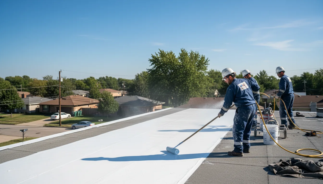 Commercial roof coating in Keokuk, IA near me
